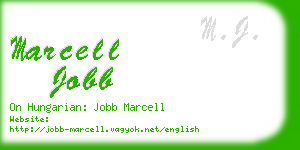 marcell jobb business card